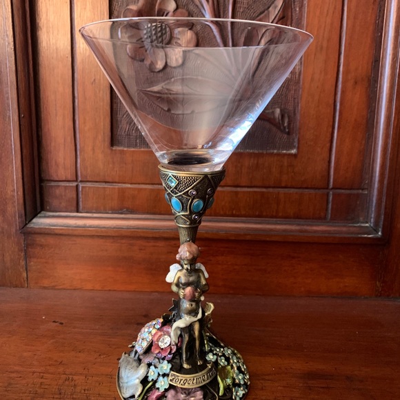 Kirks Folly Other - Kirks Folly forget-me-not angel gem-studded goblet. Rare, collectible.❣️